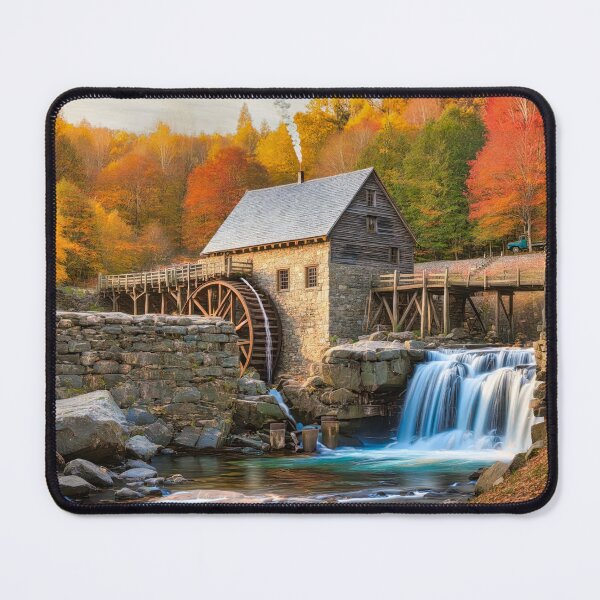 Item preview, Old Mill Stream in the Fall designed and sold by Glenburn Graphics.