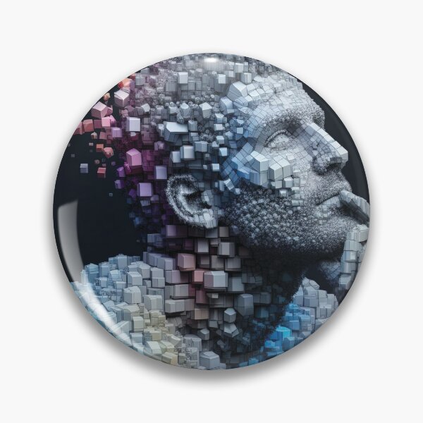 Item preview, Daydreaming. Portrait made up of 3D Shapes designed and sold by AtithasosTragos.