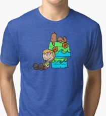 SNOOPY-DOO - SHAGGY BROWN Tri-blend T-Shirt