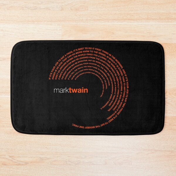 Item preview, Mark Twain famous quotes poster [orangered] designed and sold by CMYKStudio.