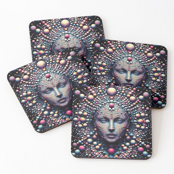 Item preview, Fractal Goddess. Portrait made up of 3D Shapes designed and sold by AtithasosTragos.