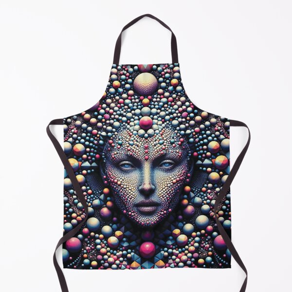 Item preview, Fractal Goddess. Portrait made up of 3D Shapes designed and sold by AtithasosTragos.