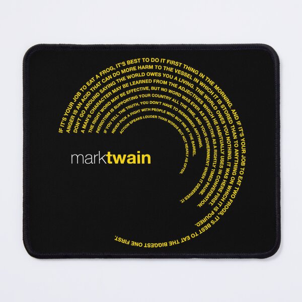 Item preview, Mark Twain famous quotes poster [gold] designed and sold by CMYKStudio.