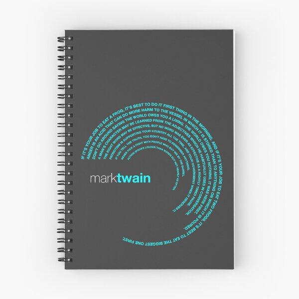 Item preview, Mark Twain famous quotes poster [aqua] designed and sold by CMYKStudio.