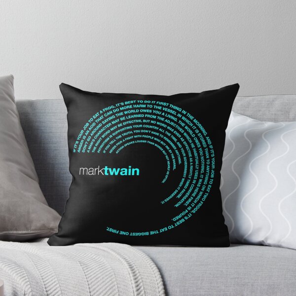 Item preview, Mark Twain famous quotes poster [aqua] designed and sold by CMYKStudio.