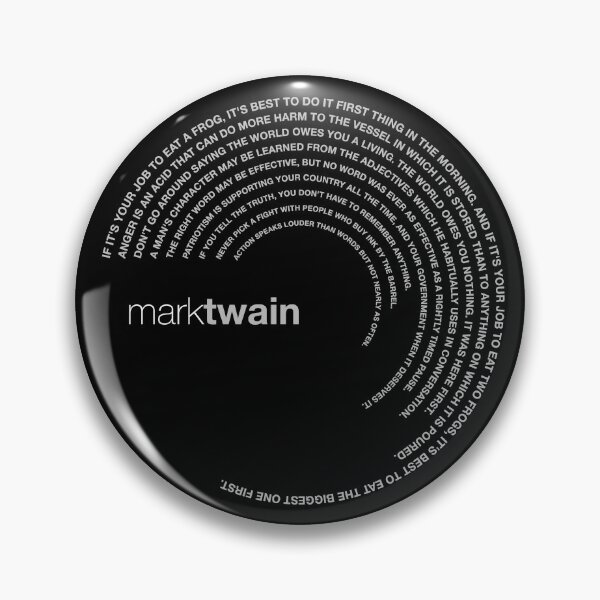 Item preview, Mark Twain famous quotes poster [silver] designed and sold by CMYKStudio.