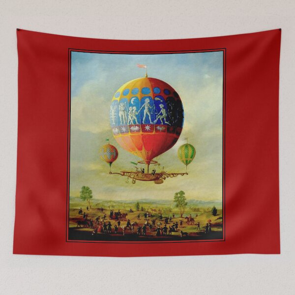 Item preview, BALLOON : Vintage 1809 Hot Air Travel Print designed and sold by posterbobs.