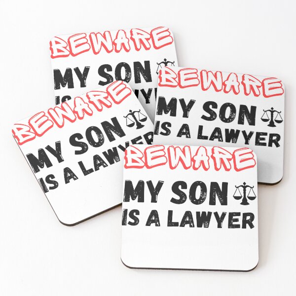 Item preview, funny Beware My son Is A Lawyer designed and sold by Alfaashoop.