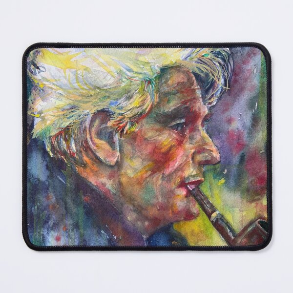 Item preview, JACQUES DERRIDA watercolor portrait .1 designed and sold by lautir.