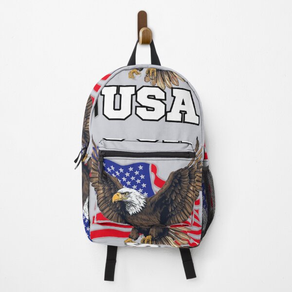 Item preview, USA Eagle with the Stars and Stripes designed and sold by AmericaFreedom.