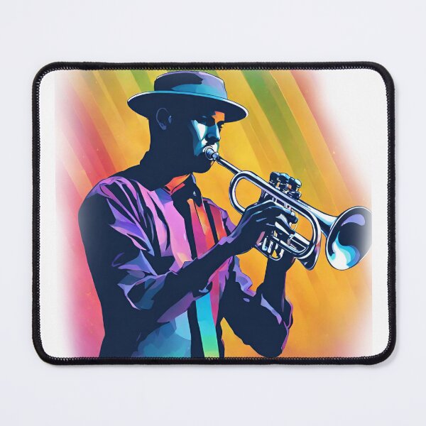 Item preview, A man playing the trumpet, a jazzman designed and sold by StyleSketch.