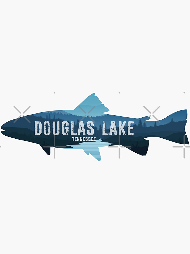 Douglas Lake Tennessee Fish Sticker for Sale by esskay