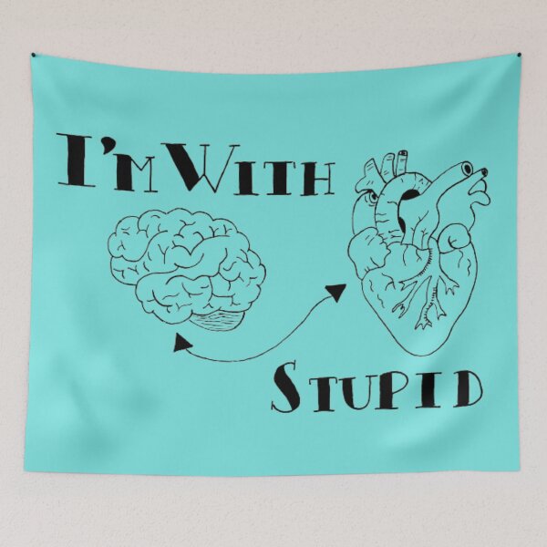 Item preview, Dysautonomia - I'm With Stupid Brain & Heart designed and sold by KayleeRoseArt.