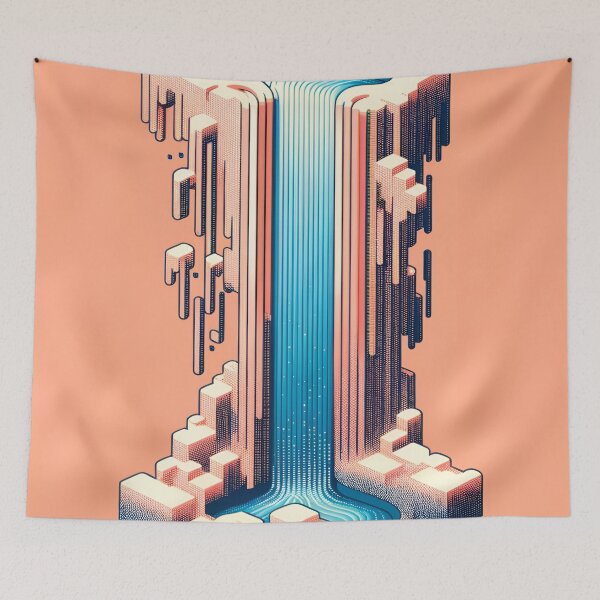 Item preview, Colorful Digital Abstract - Psychedelic Wave Wall Art designed and sold by YNAMREG.