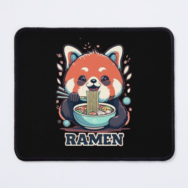 Item preview, Cute Red Panda Eating Ramen designed and sold by Daria-Shop.