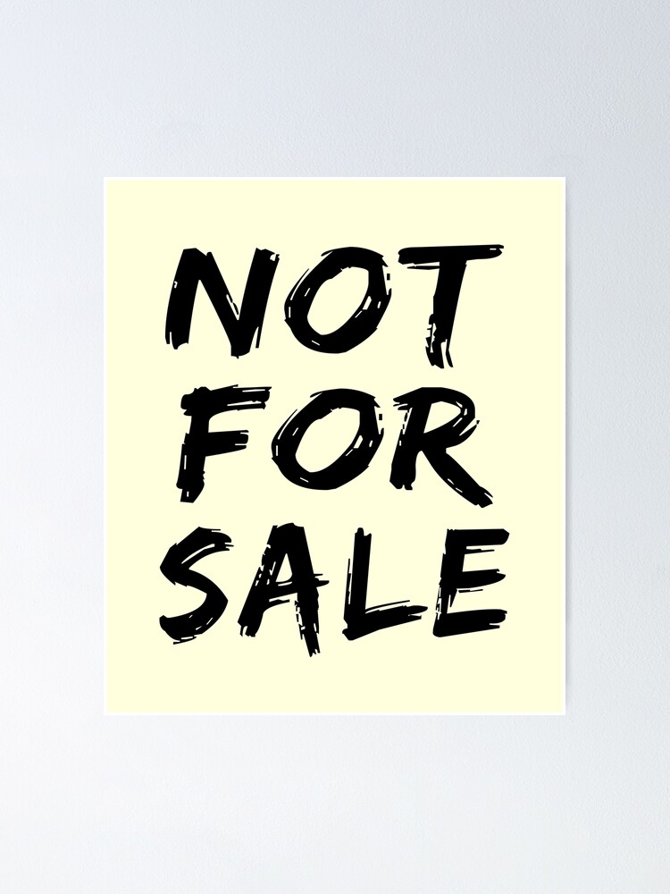 Not for selling sale