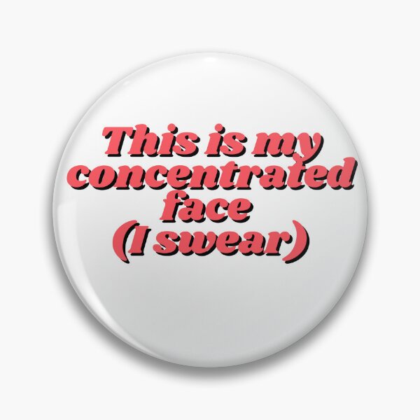 Item preview, concentrated face designed and sold by thisisbluetiful.