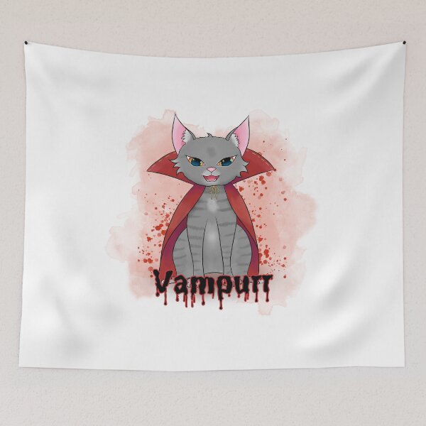 Item preview, Kawaii Vampire Cat designed and sold by AranisuDrawings.