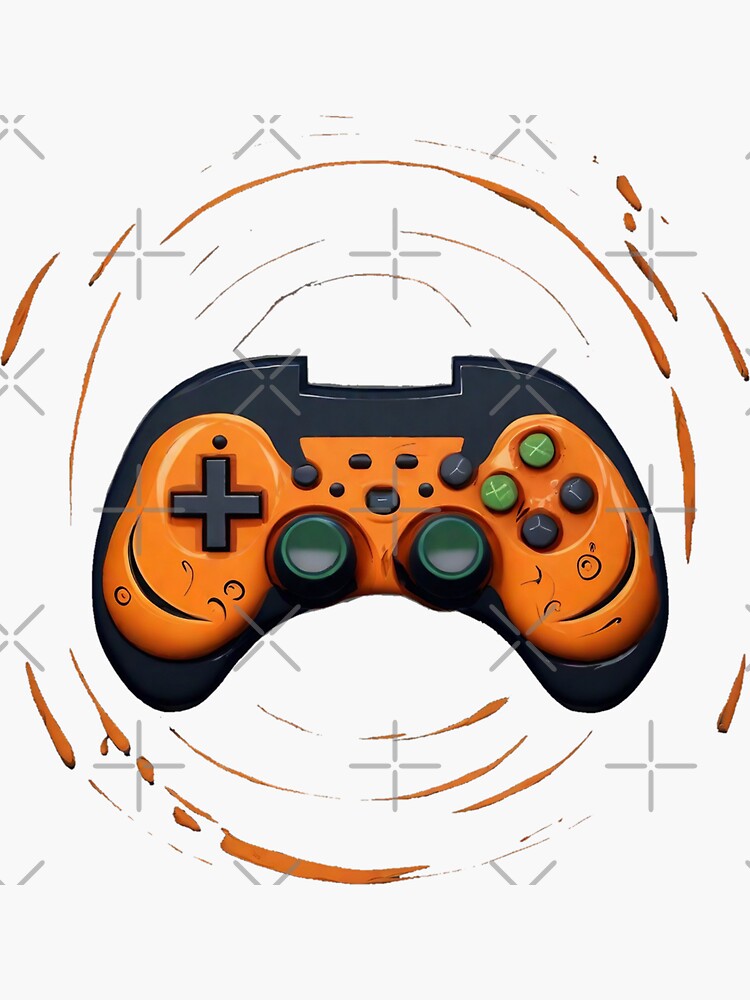 Thumbnail 3 of 3, Sticker, Controller with Halloween vibes designed and sold by Coollzone.