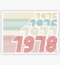 Vintage Born in 1978 gifts Sticker