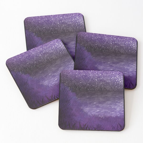 Item preview, Grass Landy Ocean Of The Stars - purple designed and sold by Kirsty MacDonald.