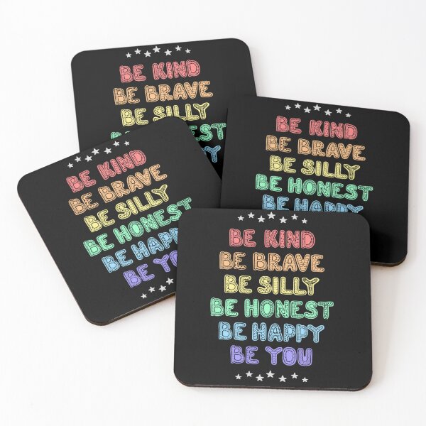 Item preview, Be kind, Be Brave, Be Silly, Be Honest, Be Happy, Be You, Be Yourself  designed and sold by Krsna Priya.