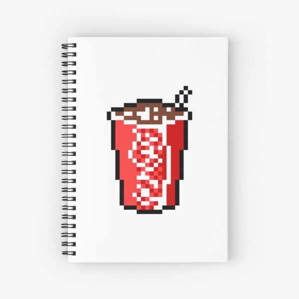 Smiley Face Straw Cup Soda Drink Spiral Notebook for Sale by eBeth-Art