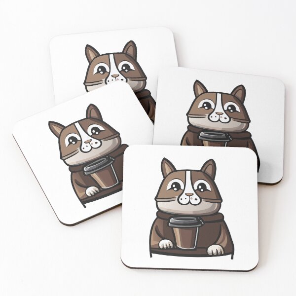 Item preview, Gato con una taza de café designed and sold by lilsatschnt.
