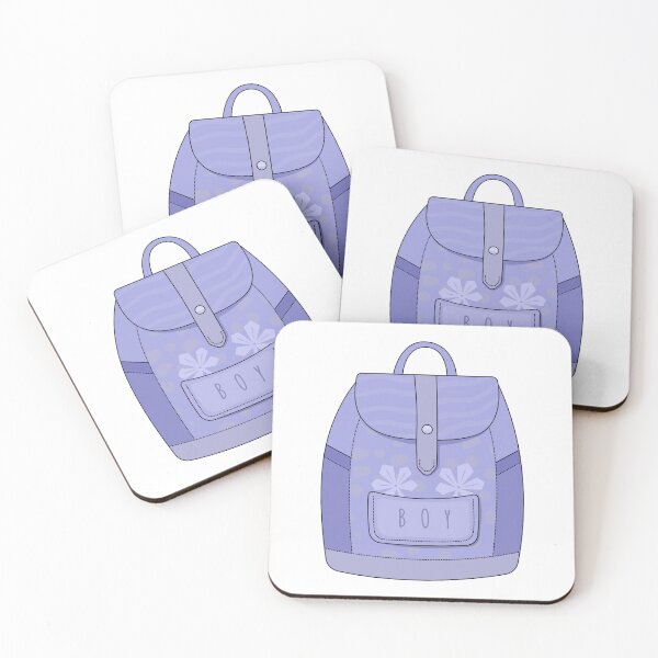 Item preview, Boy blue backpack with chestnut leaves designed and sold by OM-lova.