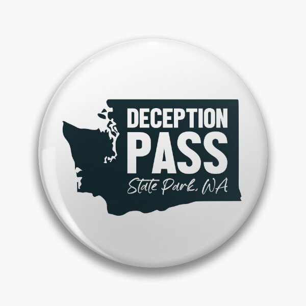 Item preview, Deception Pass State Park Washington Map designed and sold by bivenart.
