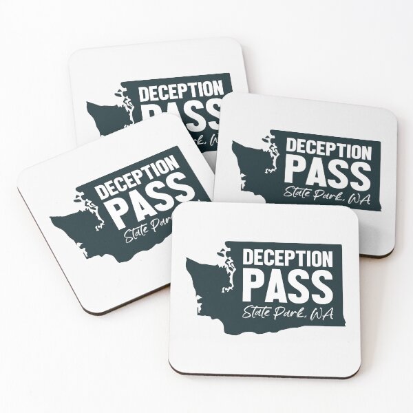 Item preview, Deception Pass State Park Washington Map designed and sold by bivenart.