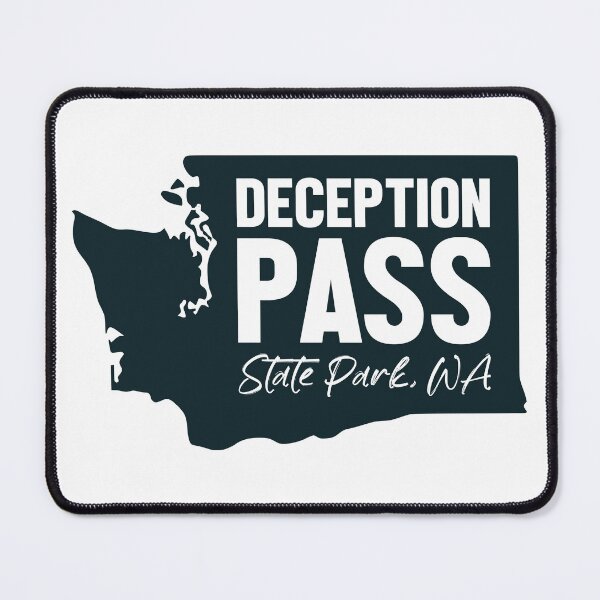 Item preview, Deception Pass State Park Washington Map designed and sold by bivenart.