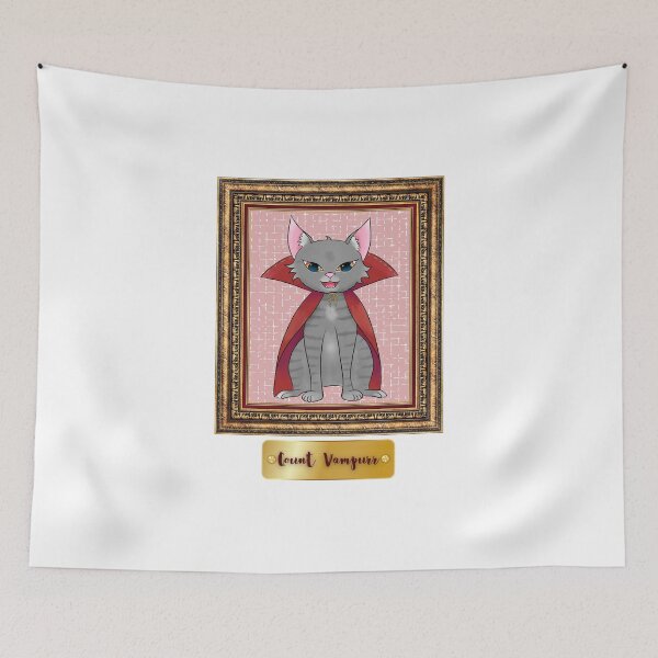 Item preview, Kawaii vampire cat count designed and sold by AranisuDrawings.