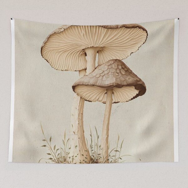Item preview, Vintage style Blewit Mushroom art, Mushroom poster, Mushroom illustration, Mushroom Art work, Mushroom print designed and sold by JacquiHall.
