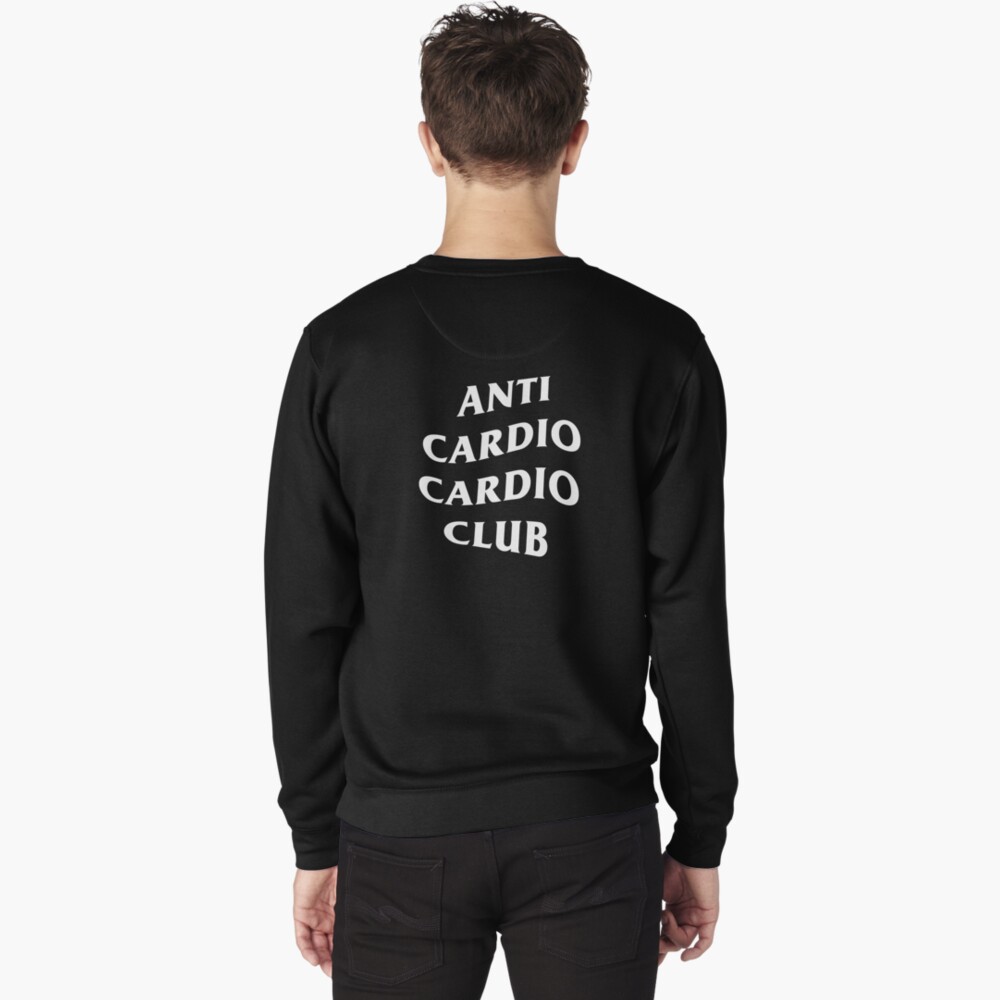 anti cardio cardio club hoodie