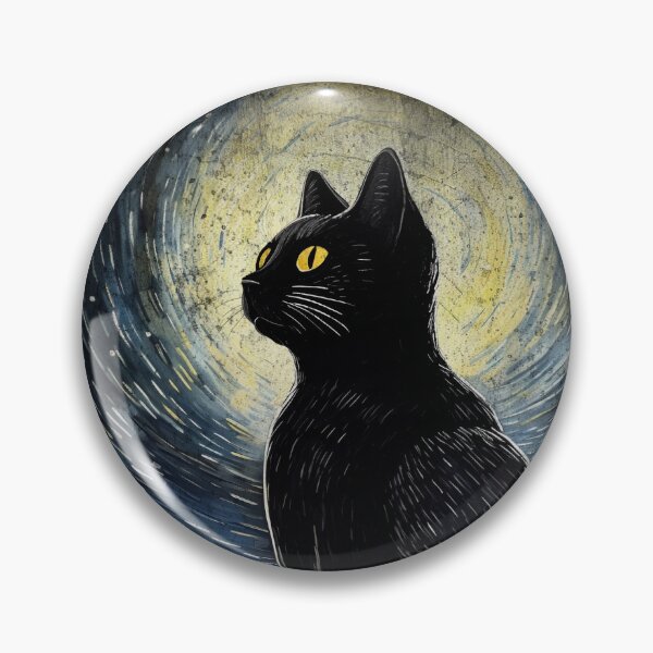 Item preview, Starry Night Black Cat designed and sold by BellaLawi.