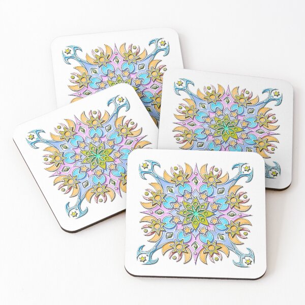 Aperçu de l'œuvre Mandala 03 mini anges blancs créée et vendue par extramuros-cf.