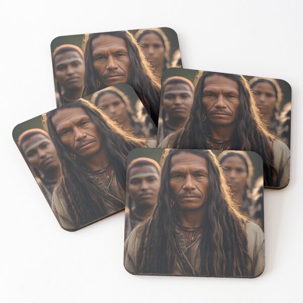 Item preview, Authentic Native American Group Portrait in Natural Setting designed and sold by soulofalion.