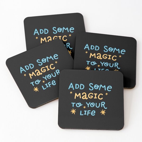 Item preview, Add some magic to your life, Positive quote, Motivation,  designed and sold by Krsna Priya.