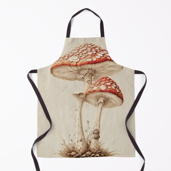 Item preview, Wall Art, Vintage style Fly Agaric Mushroom art, Mushroom poster, Mushroom illustration, Mushroom Art work, Mushroom print, designed and sold by JacquiHall.