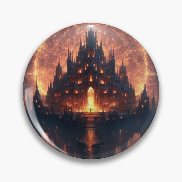 Item preview, The Flaming Castle of Fantasy designed and sold by Girih.