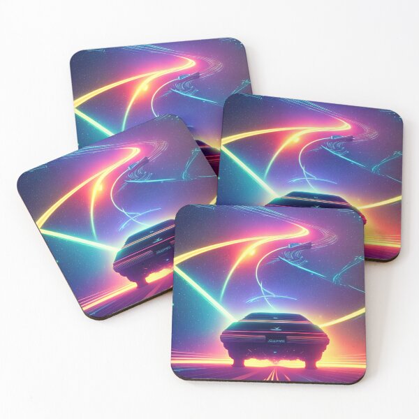 Item preview, Car Synthwave, neon, futurist, kids, game, children, future designed and sold by Cyber Kids.