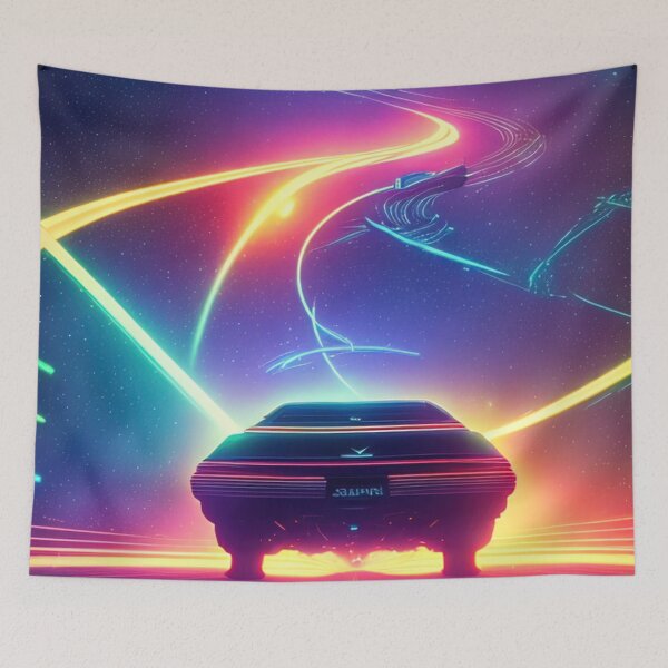 Item preview, Car Synthwave, neon, futurist, kids, game, children, future designed and sold by Cyber Kids.