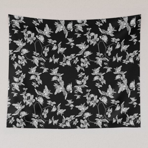 Item preview, Dark Orquideas Floral Pattern designed and sold by DFLC Prints.