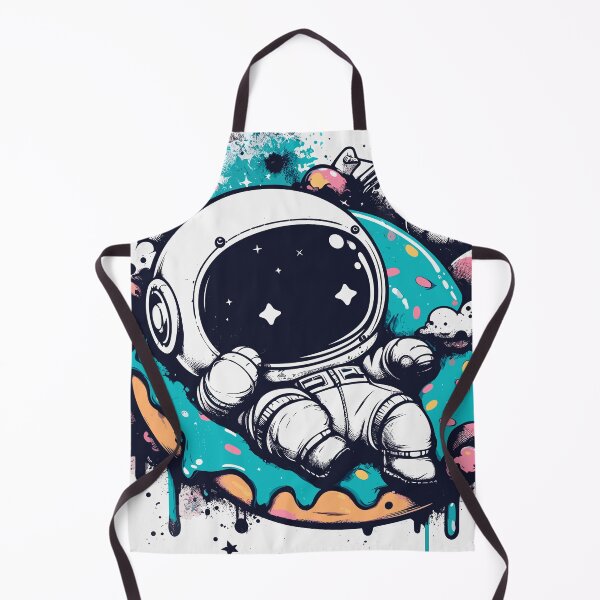 Item preview, Street art Kawaii astronaut resting on donut designed and sold by TomFrontierArt.