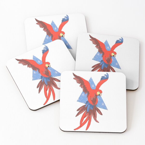 Item preview, Arara vermelha designed and sold by Dragaodemadeira.