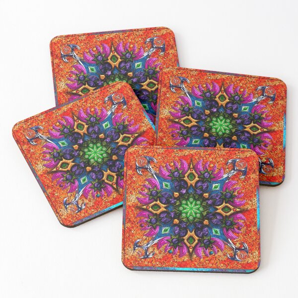 Aperçu de l'œuvre Mandala 03 mini couleur créée et vendue par extramuros-cf.