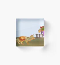 The Fox and the Vineyard Acrylic Block