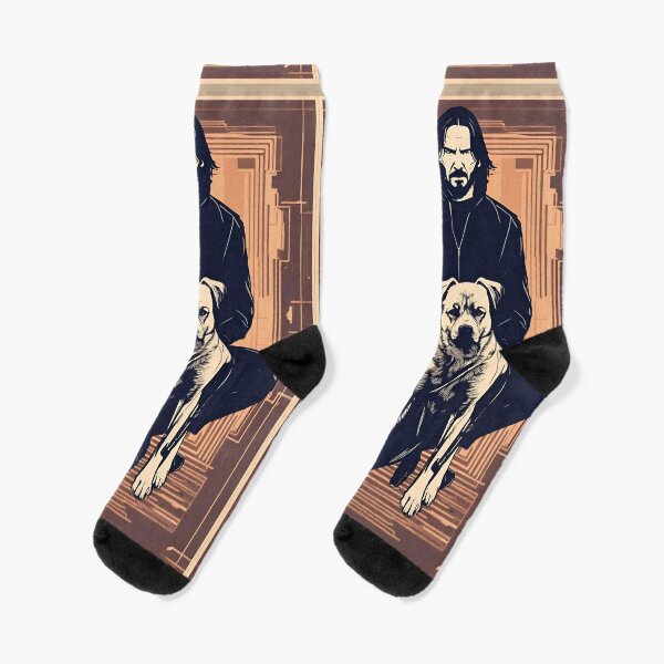 Artikel-Vorschau von John Wick Parabellum und sein treuer Hund Sonnenuntergang Vintage Retro-Film, designt und verkauft von 3dozecreations.