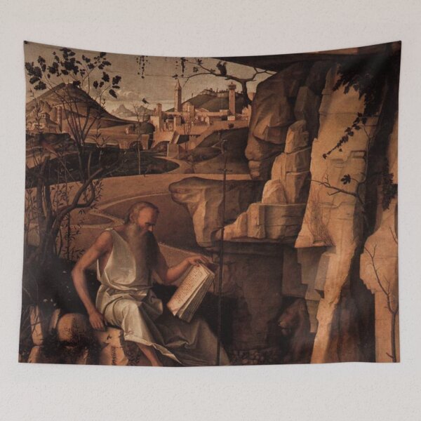 Item preview, St. Jerome in the Desert - Bellini, Florence designed and sold by The Great  Art.